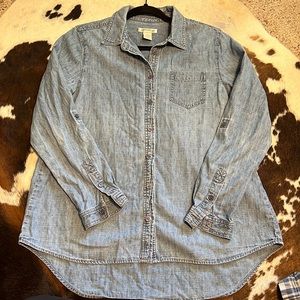Denim ORVIS button down top